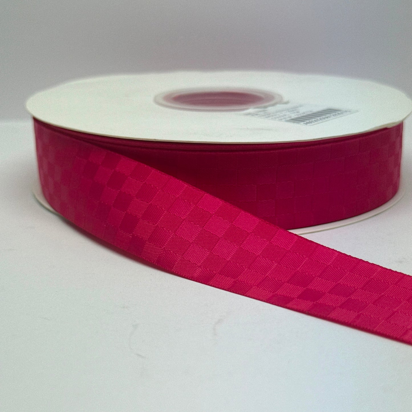 Premium Satin Check Ribbon 25MM