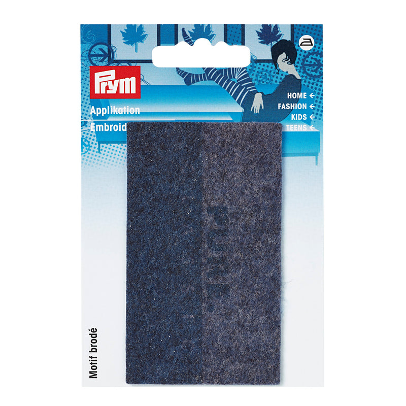 Applique jeans label, dark blue, rectangle, Pure Classic