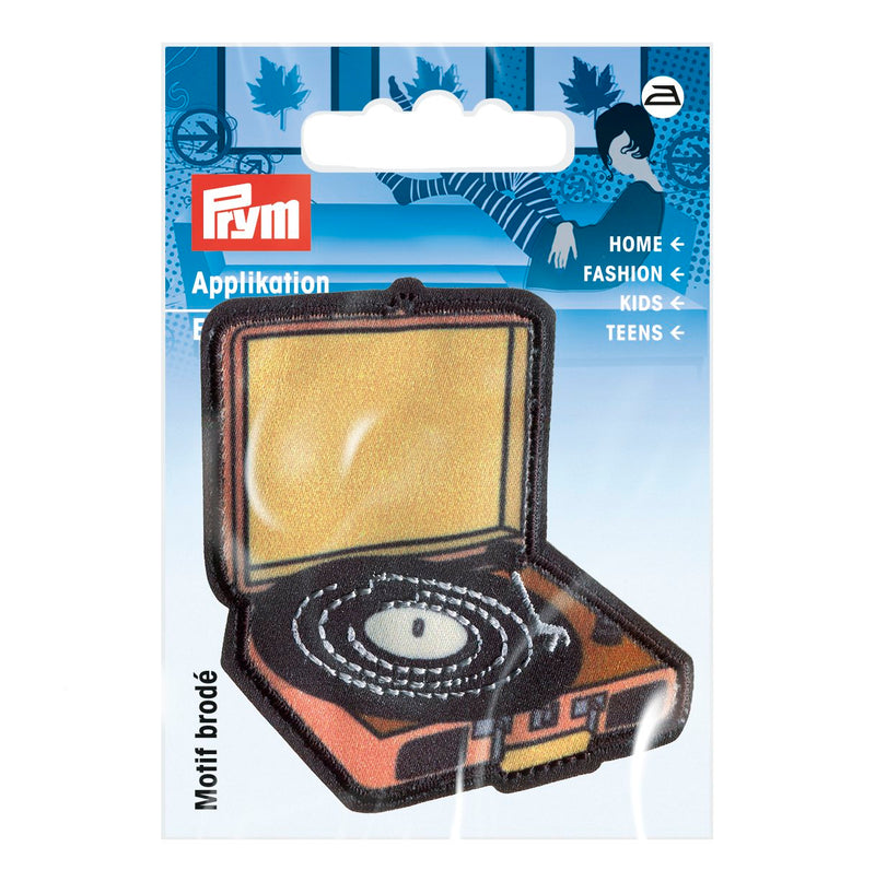 Appliqué retro record player