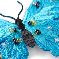 Abblique Exclusive butterfly, turquoise, with beads