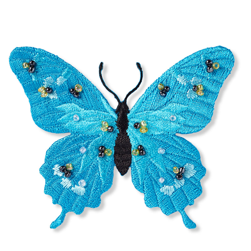 Abblique Exclusive butterfly, turquoise, with beads