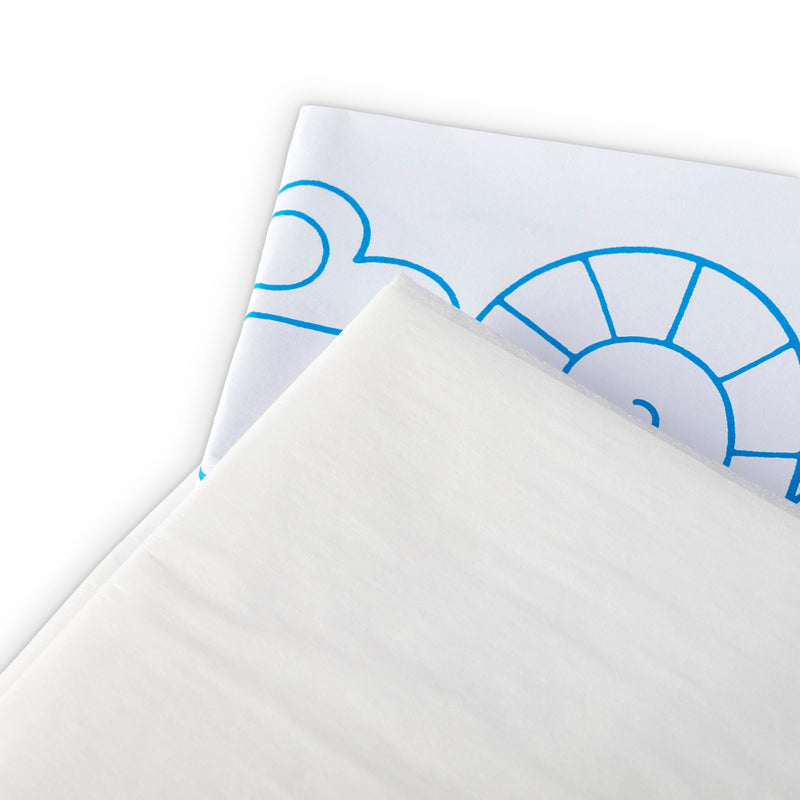 Deco interfacing (incl. motif patterns) 100 x 17 cm white