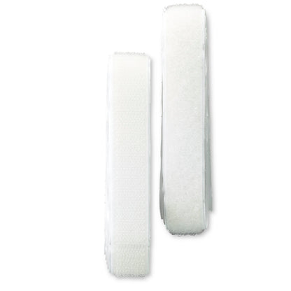 Hook and Loop Tape self-adhesive 20 mm white