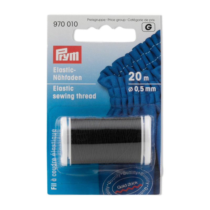 Elastic Sewing Thread 0.5 mm black