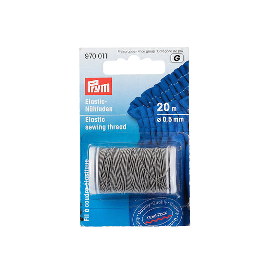 Elastic Sewing Thread 0.5 mm light grey