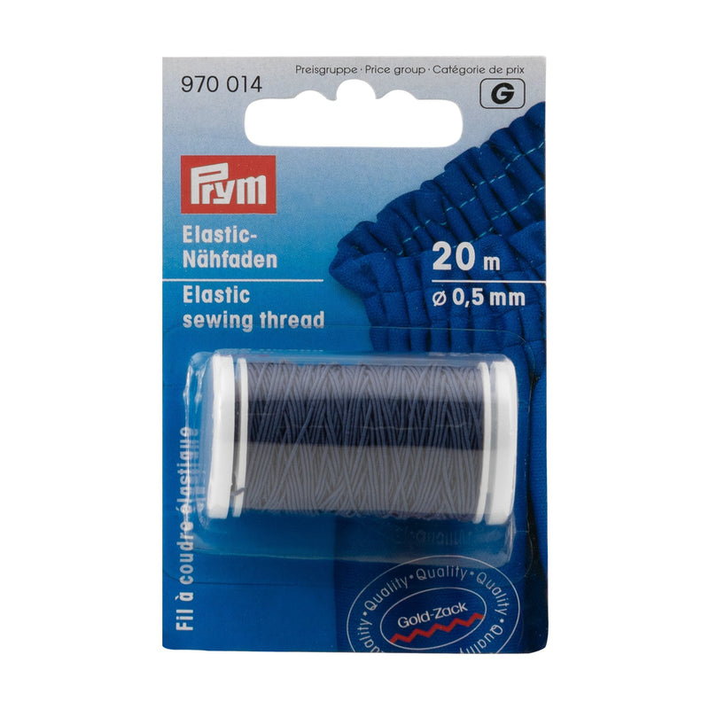 Elastic Sewing Thread 0.5 mm navy blue