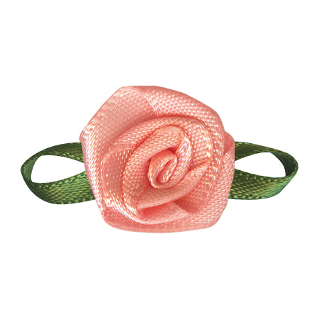 Satin Bow with Flower Foliage (20pcs)