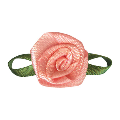 Satin Bow with Flower Foliage (20pcs)