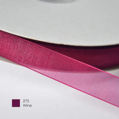 9mm Premium organza ribbon size
