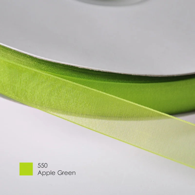 9mm Premium organza ribbon size