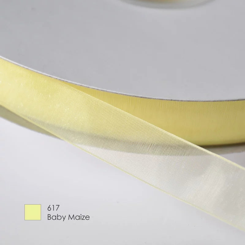 9mm Premium organza ribbon size