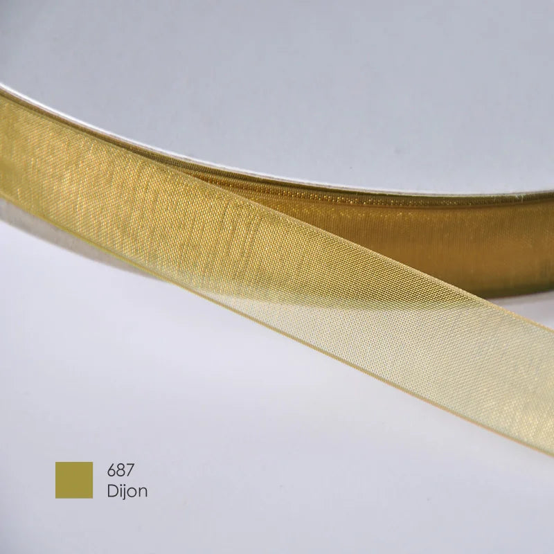 9mm Premium organza ribbon size