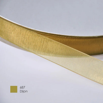 9mm Premium organza ribbon size