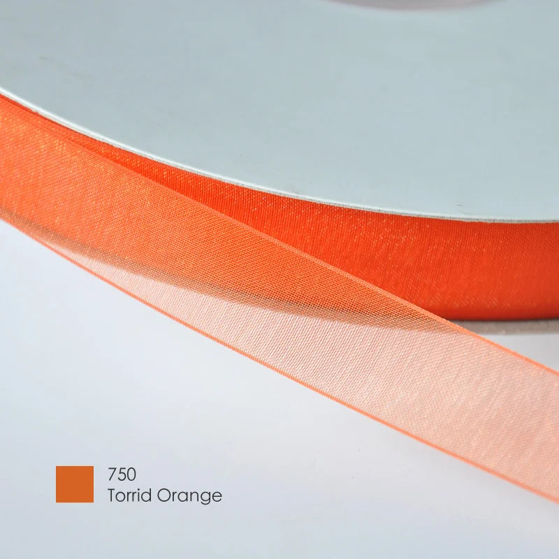 9mm Premium organza ribbon size