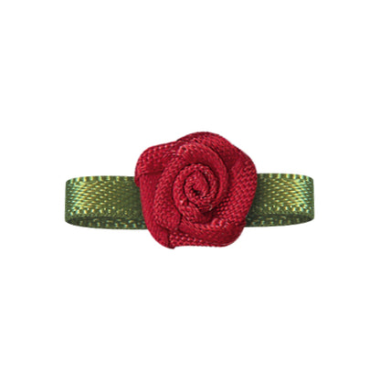 Bow Foliage Flower With Single Face Satin (20 PCS)