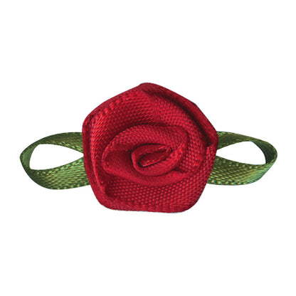 Satin Bow with Flower Foliage (20pcs)