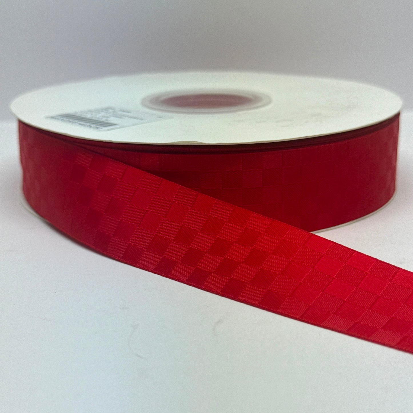 Premium Satin Check Ribbon 25MM