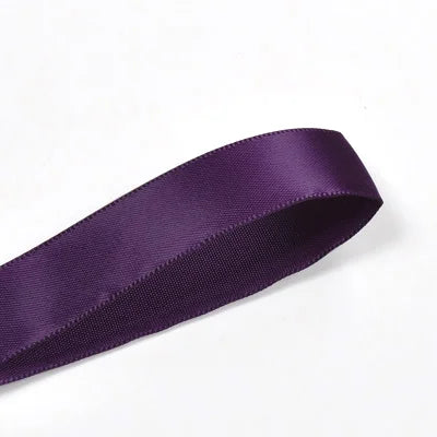 16mm Premium Double Face Satin Ribbon Purple, Green, Yellow, Orange, Brown Series