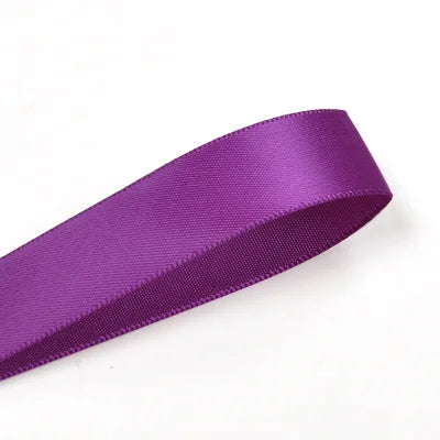 16mm Premium Double Face Satin Ribbon Purple, Green, Yellow, Orange, Brown Series