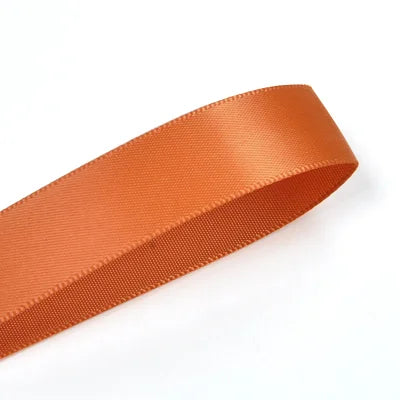 16mm Premium Double Face Satin Ribbon Purple, Green, Yellow, Orange, Brown Series