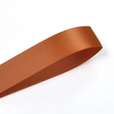 16mm Premium Double Face Satin Ribbon Purple, Green, Yellow, Orange, Brown Series