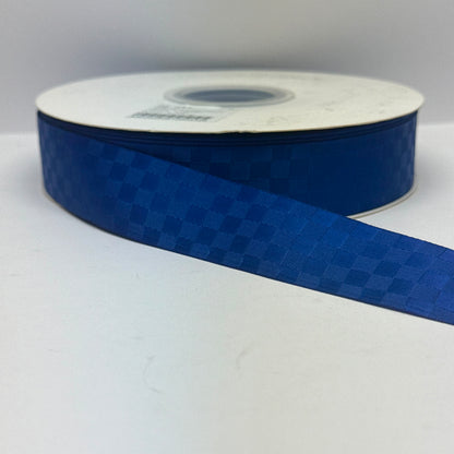 Premium Satin Check Ribbon 25MM