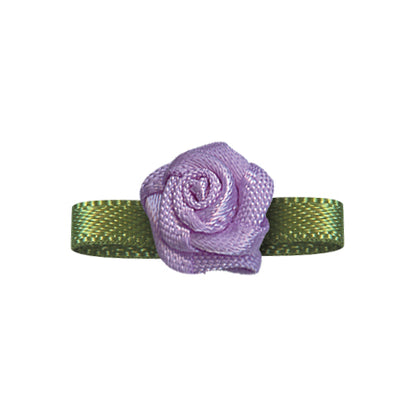 Bow Foliage Flower With Single Face Satin (20 PCS)