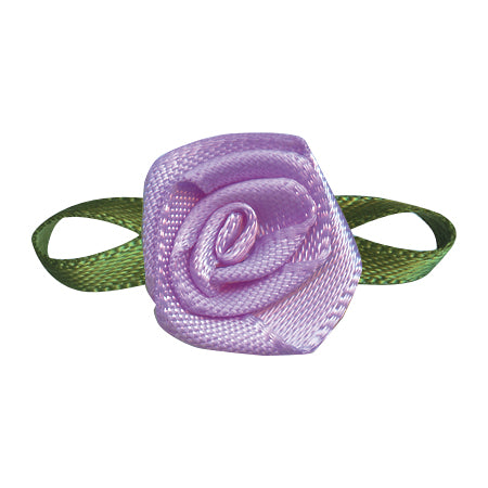 Satin Bow with Flower Foliage (20pcs)