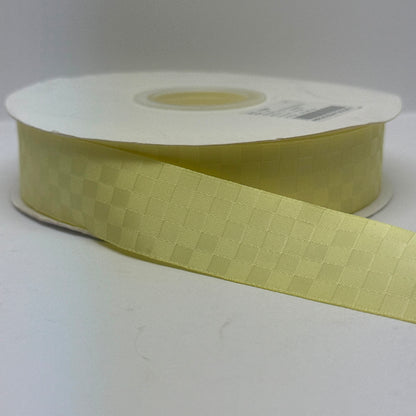 Premium Satin Check Ribbon 25MM