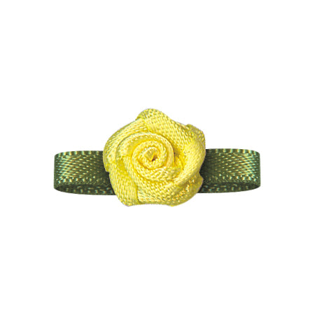 Bow Foliage Flower With Single Face Satin (20 PCS)