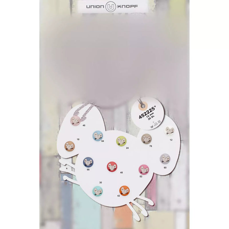 Polyester button Mouse 12mm