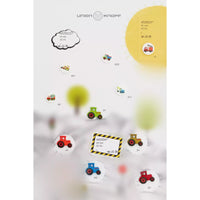 Polyester button Tractor 23mm
