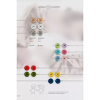 Polyester two-hole button Girl 15mm