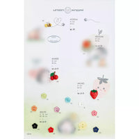 Polyester Two-Hole flower Button 12mm(50pcs)