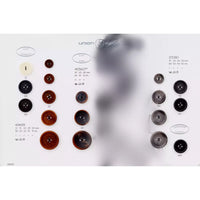 Corozo Four-Hole Button 12mm(30pcs), 15mm(25pcs), 20mm(20pcs), 23mm(18pcs), 28mm(15pcs)