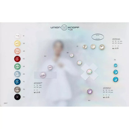 Polyester button 2-holes 11mm