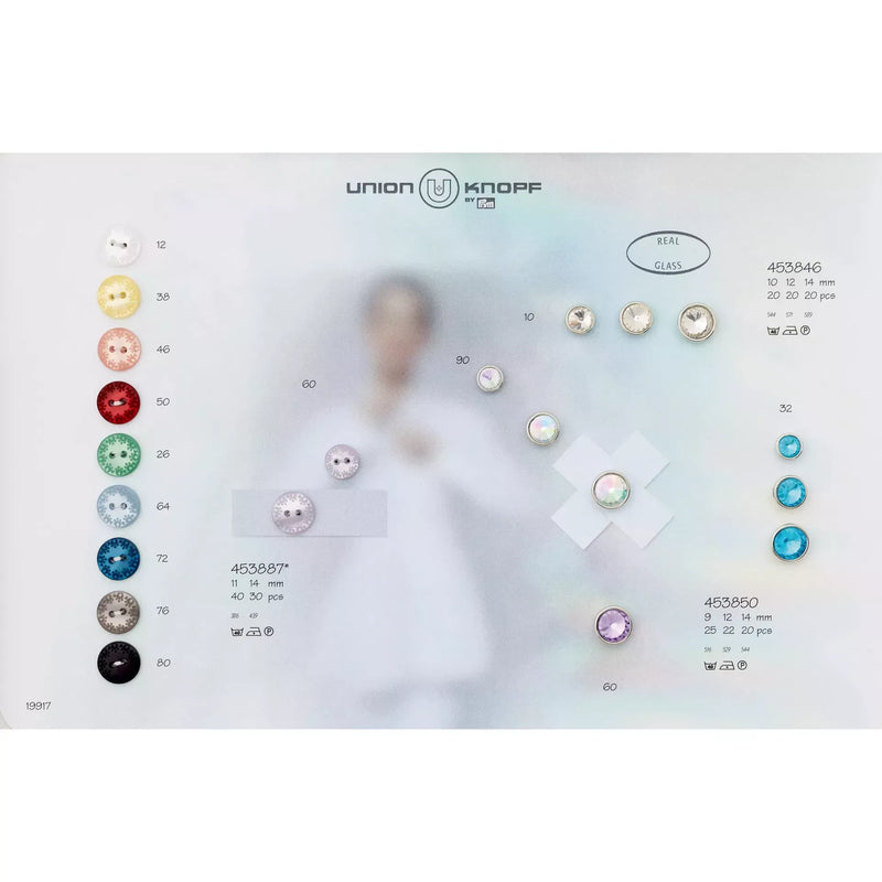Polyester button 2-holes 11mm