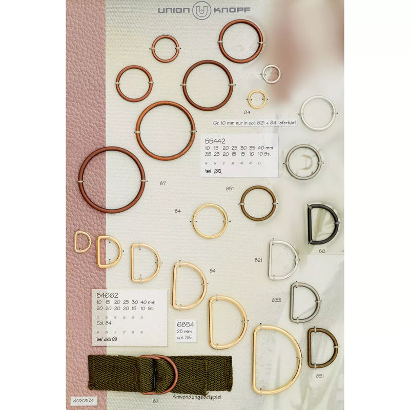 Metal D-Ring 10mm
