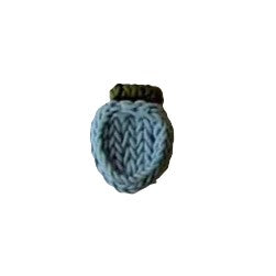 Polyester button shank, Strawberry, 15mm