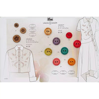 Wood button 2-holes, 18mm
