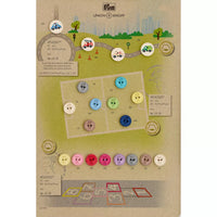 Cotton/polyester button 2-holes, recycled, Girl, 15mm