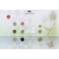 Polyester button 2-holes, Dots, 12mm,18mm,23mm