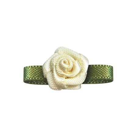 Bow Foliage Flower With Single Face Satin (20 PCS)