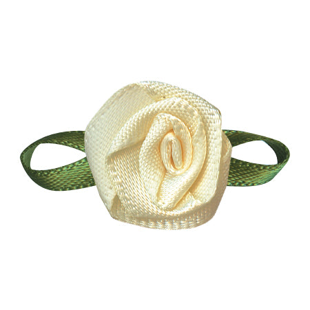 Satin Bow with Flower Foliage (20pcs)