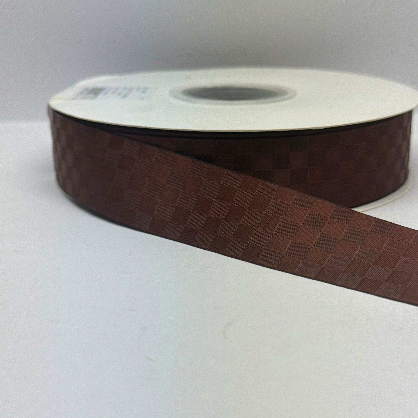 Premium Satin Check Ribbon 25MM