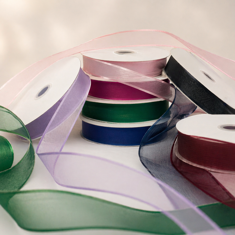 Premium Organza Ribbon with Satin Edge Finish 25MM
