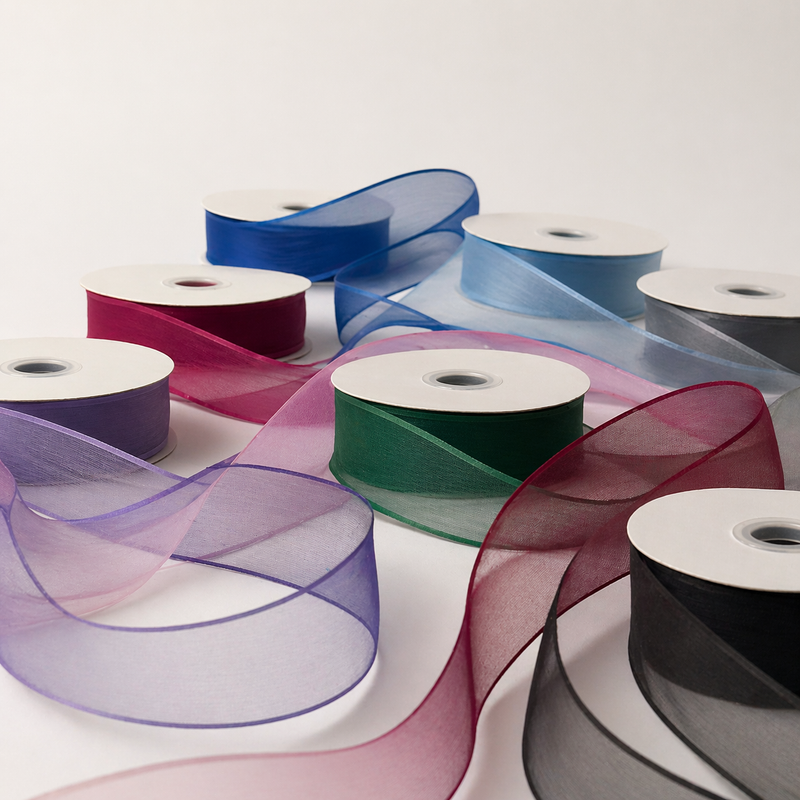Premium Organza Ribbon with Satin Edge Finish 25MM