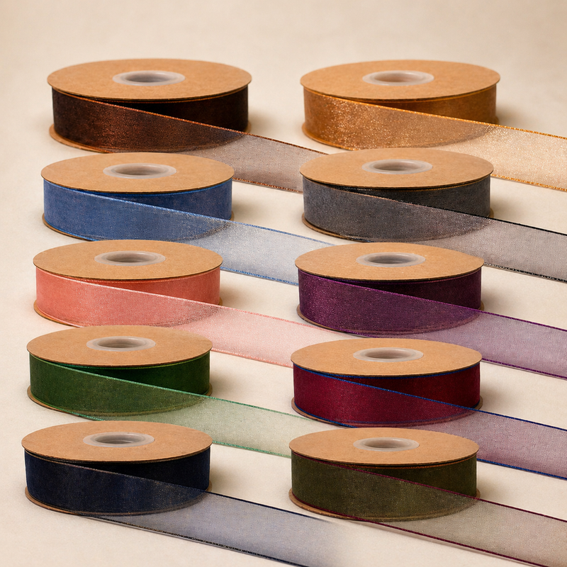 Elegant Organza Ribbon Color Range-25MM