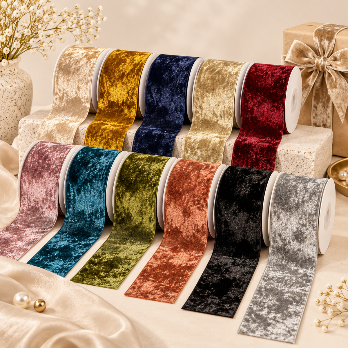 Premium Velvet Ribbon-38mm (5yard)