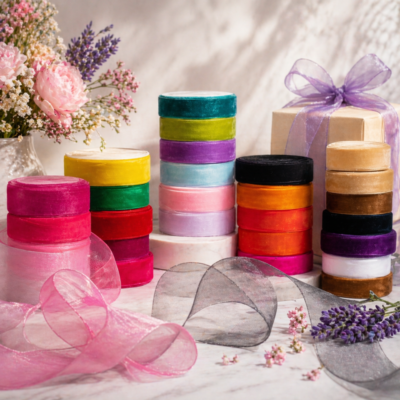 38mm Premium organza ribbon size